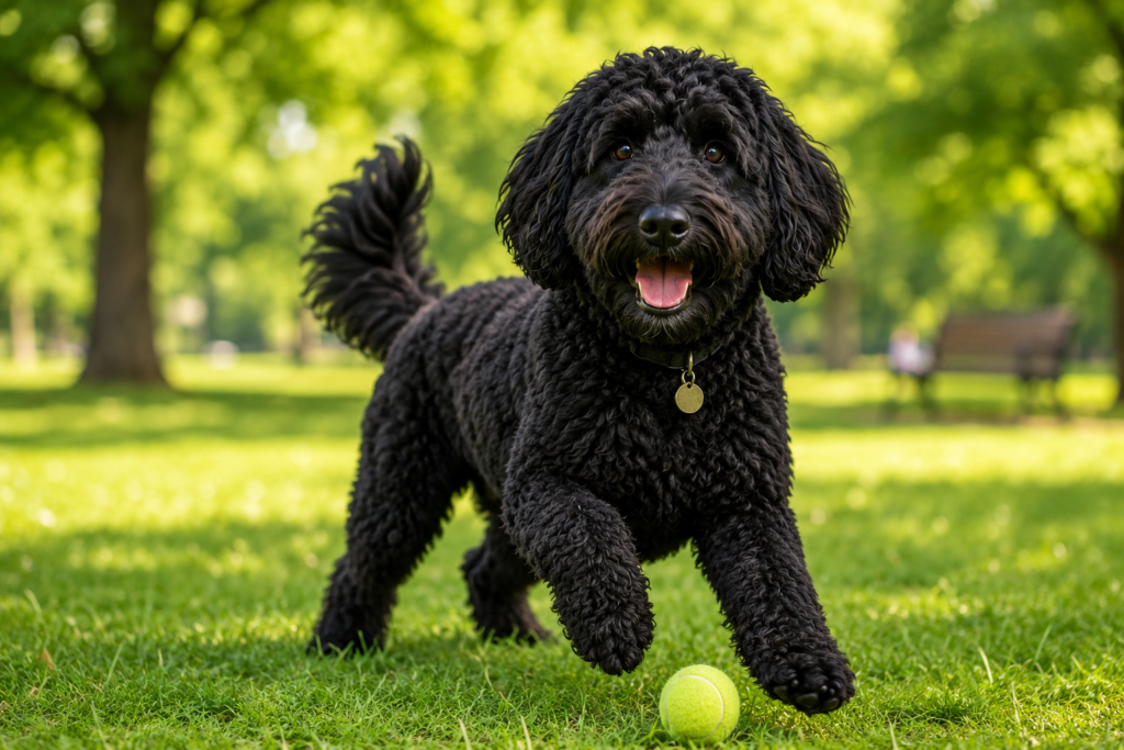 black labradoodle puppy