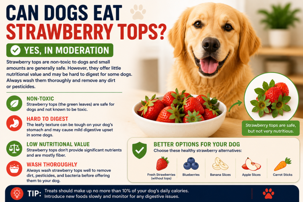 Can Dogs Eat Strawberry Tops?