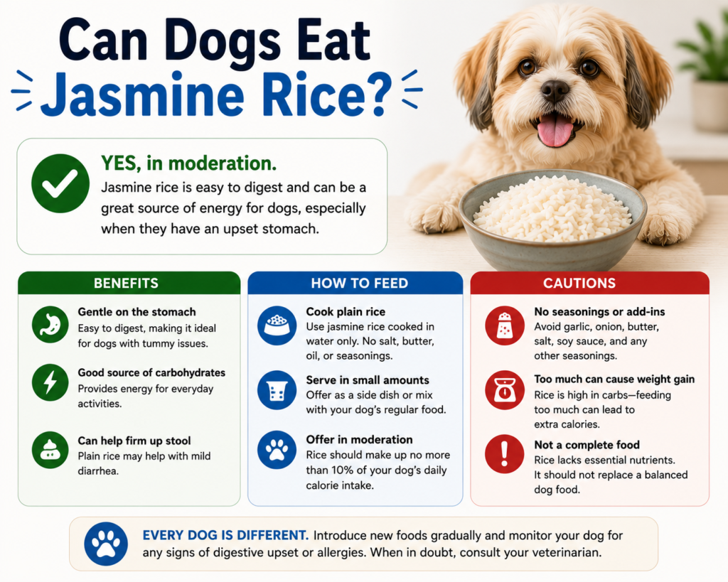 Can Dogs Eat Jasmine Rice?