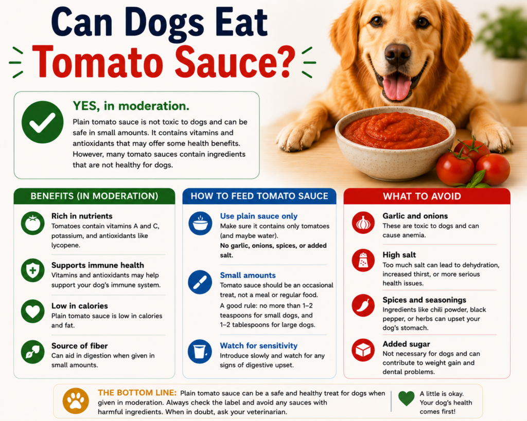 Can Dogs Eat Tomato Sauce?