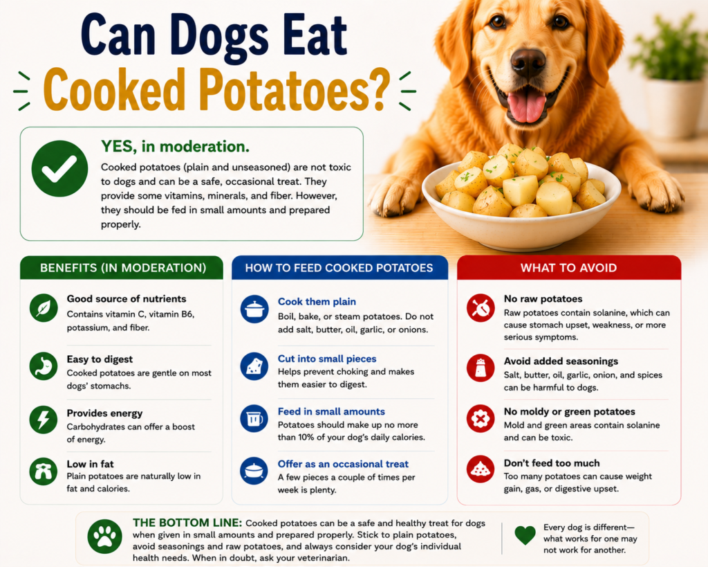 Can Dogs Eat Cooked Potatoes?