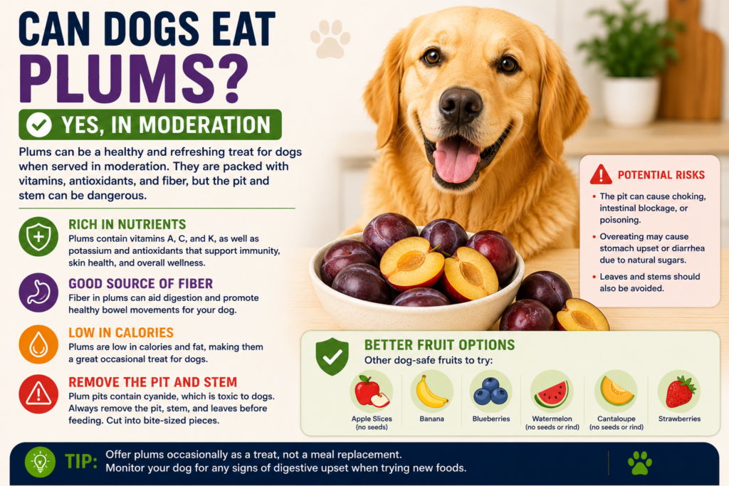 Can Dogs Eat Plums?