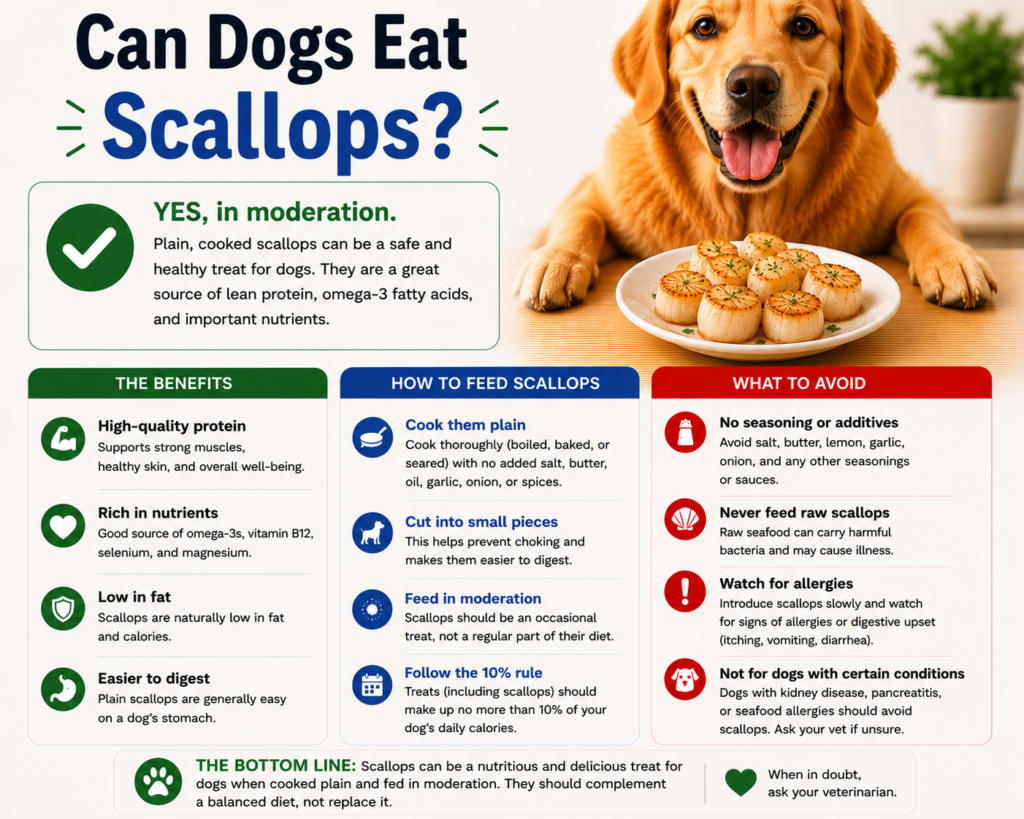 Can Dogs Eat Scallops?