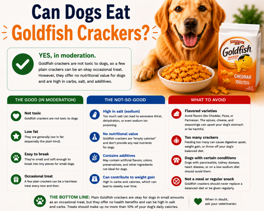 Can Dogs Eat Goldfish Crackers?